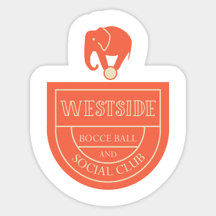 Bocce Ball Pocket. Sticker